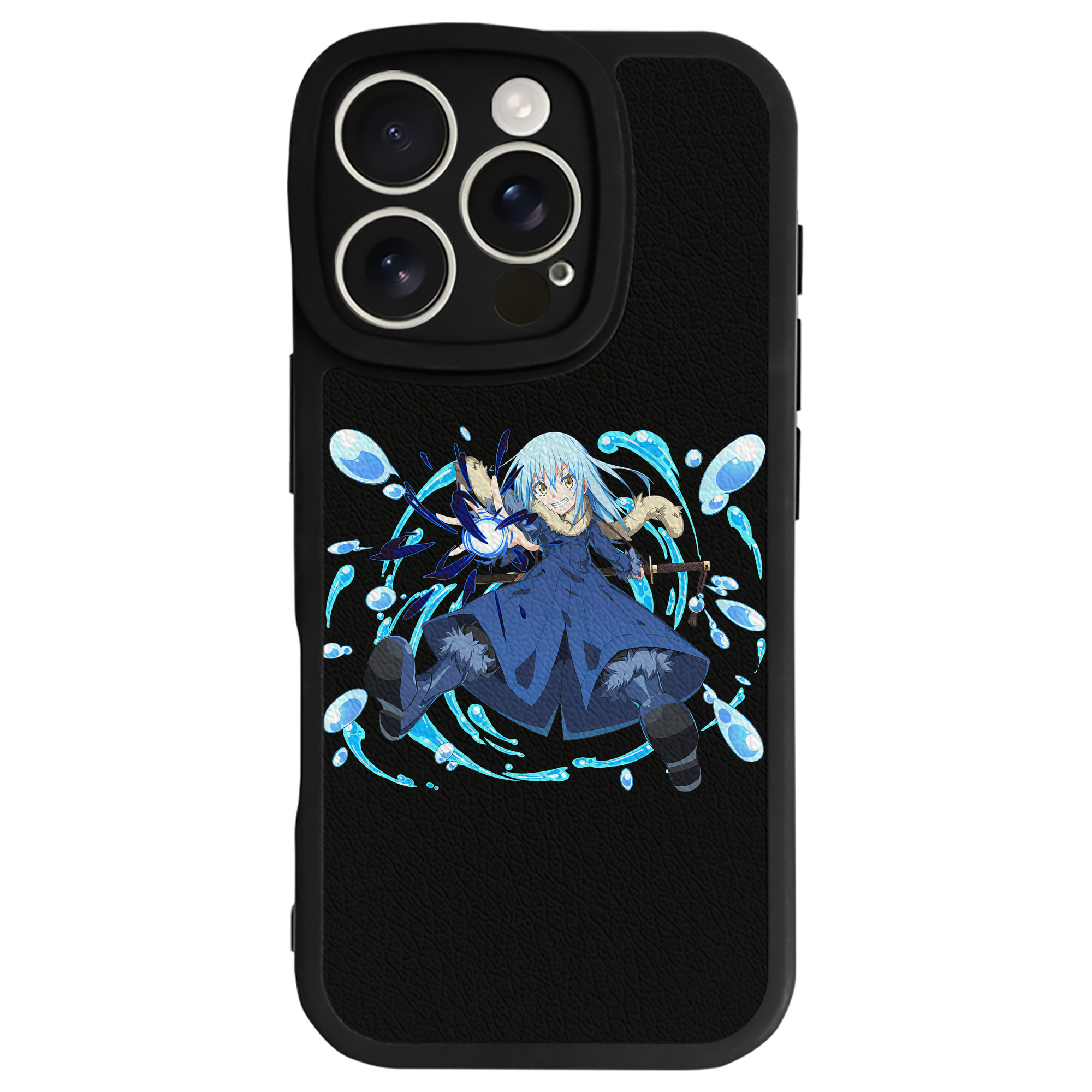 （画像用） 転スラ Regarding Reincarnated to Slime 【iPhone 16シリーズ対応】シリコンスマホケース（レザー調） 材質：シリコン